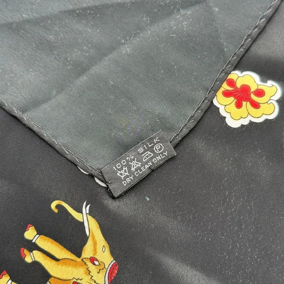 Jim Thompson Vintage Large Thai Silk Elephant Print-Beautiful-Frame It! - Picture 4 of 5